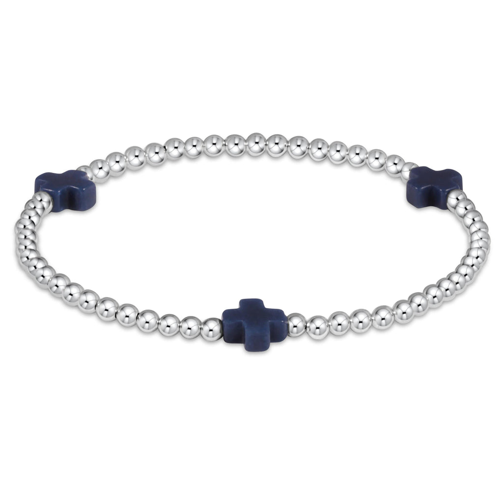 Signature Cross 3mm Sterling Bracelet