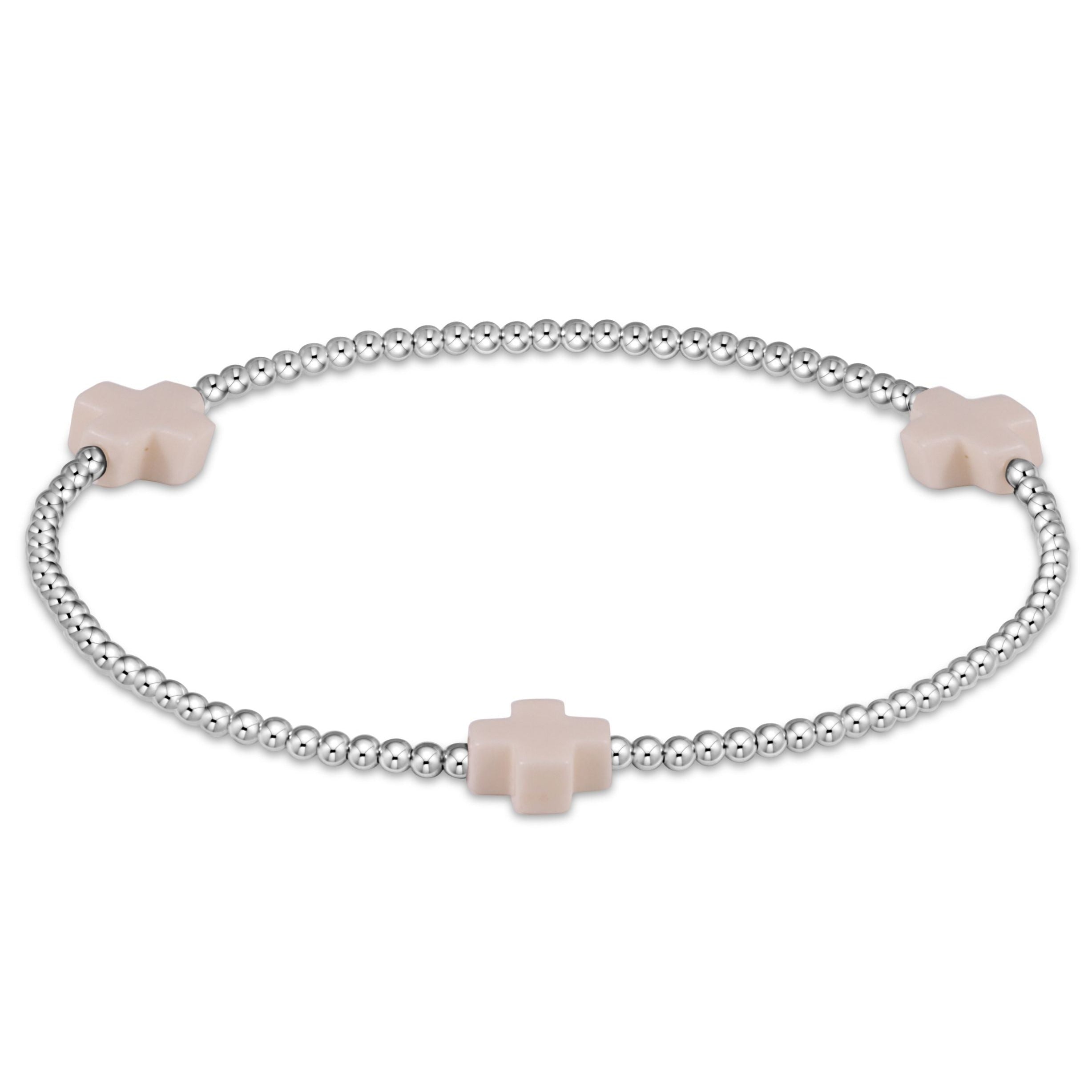 Signature Cross 2mm Sterling Bracelet
