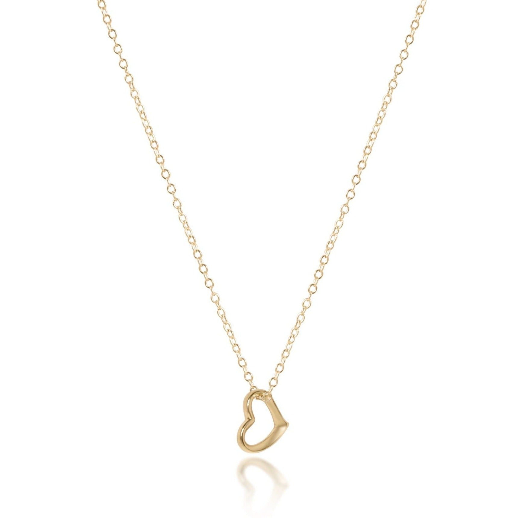 egirl 14" Necklace Gold - Love Small Gold Charm