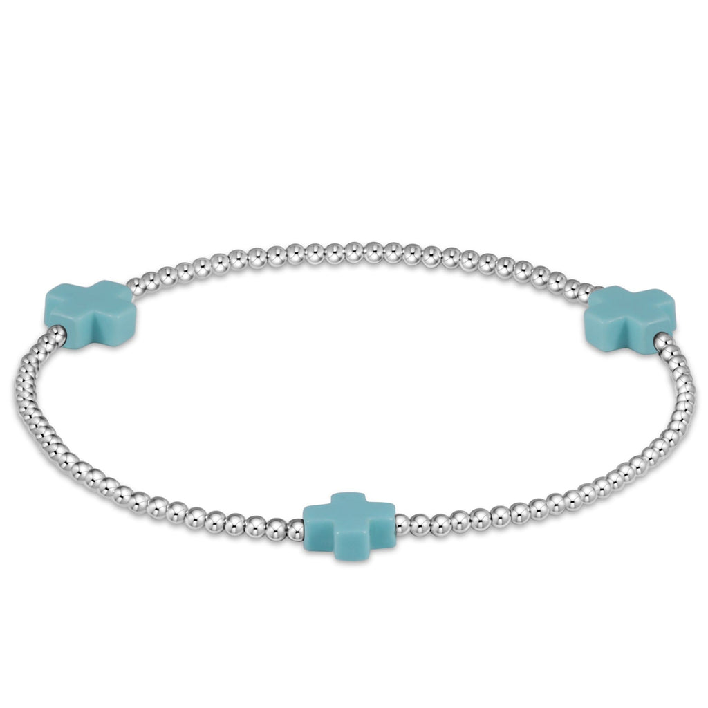 Signature Cross 2mm Sterling Bracelet