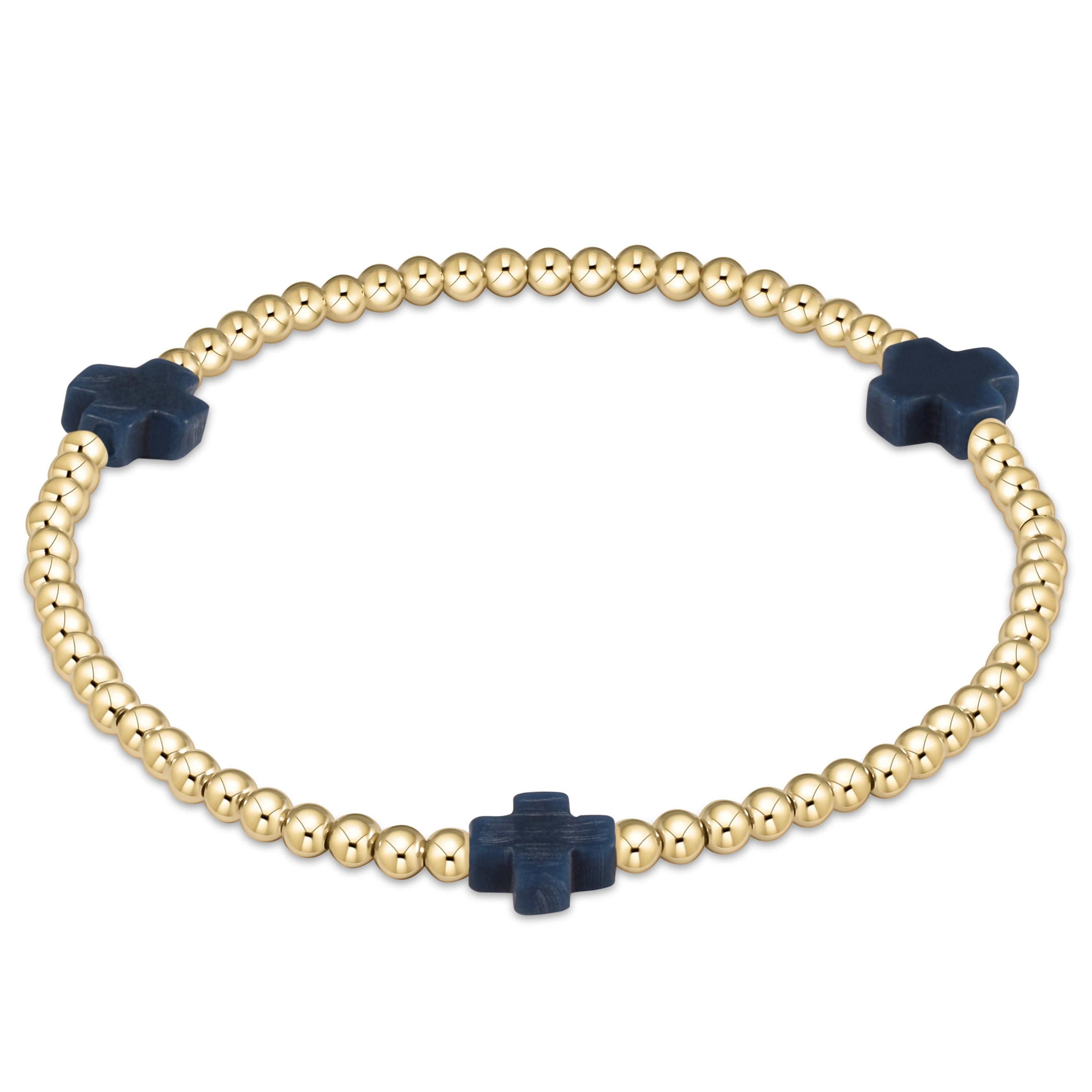 egirl Signature Cross 3mm Gold Bracelet