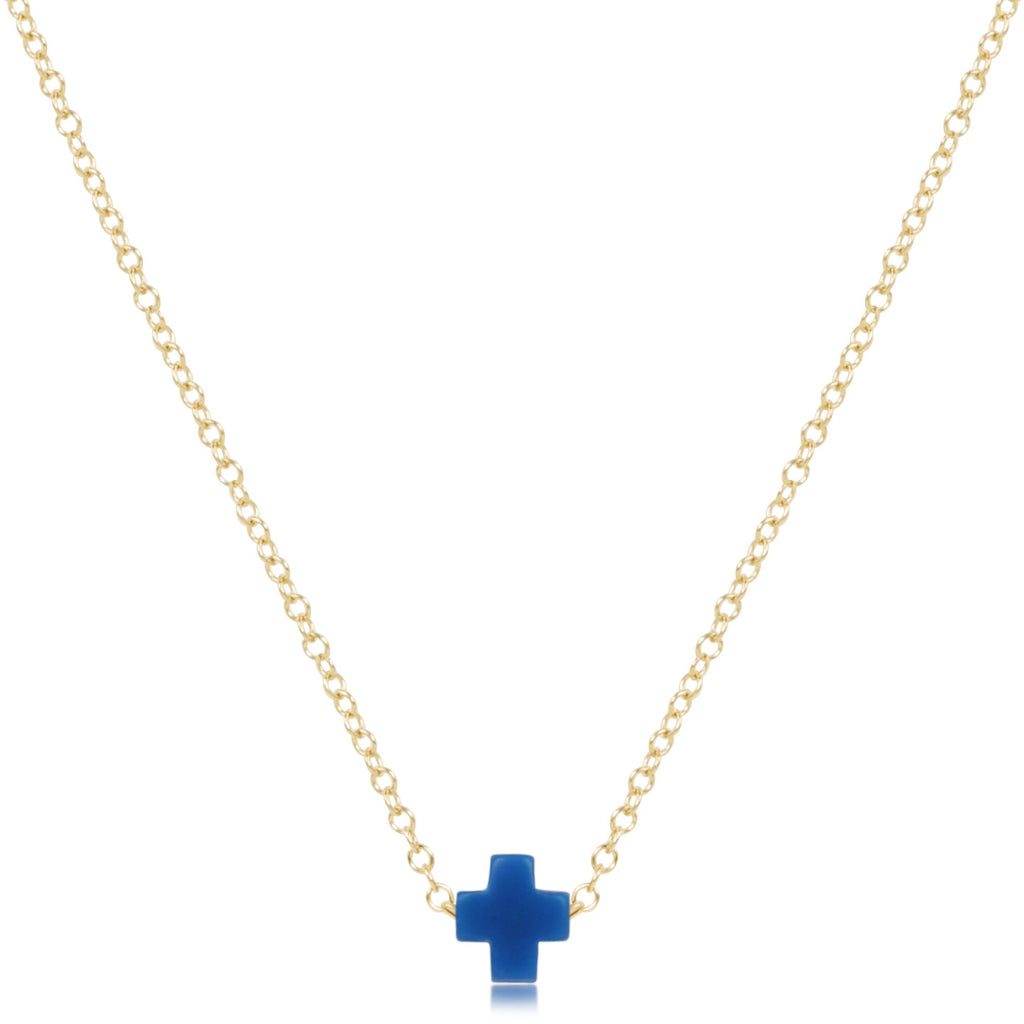 egirl 14" Necklace Gold - Signature Cross Small