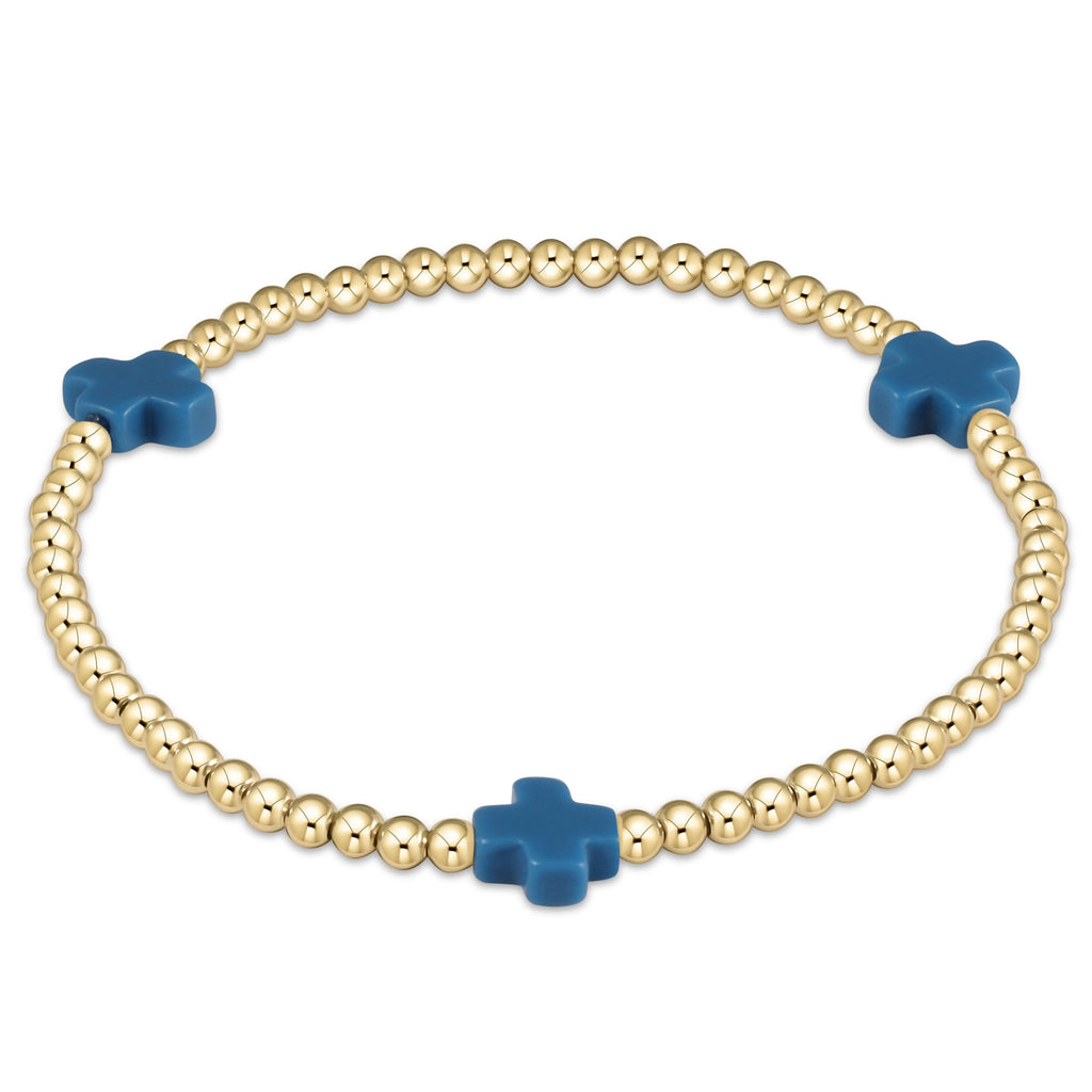 egirl Signature Cross 3mm Gold Bracelet