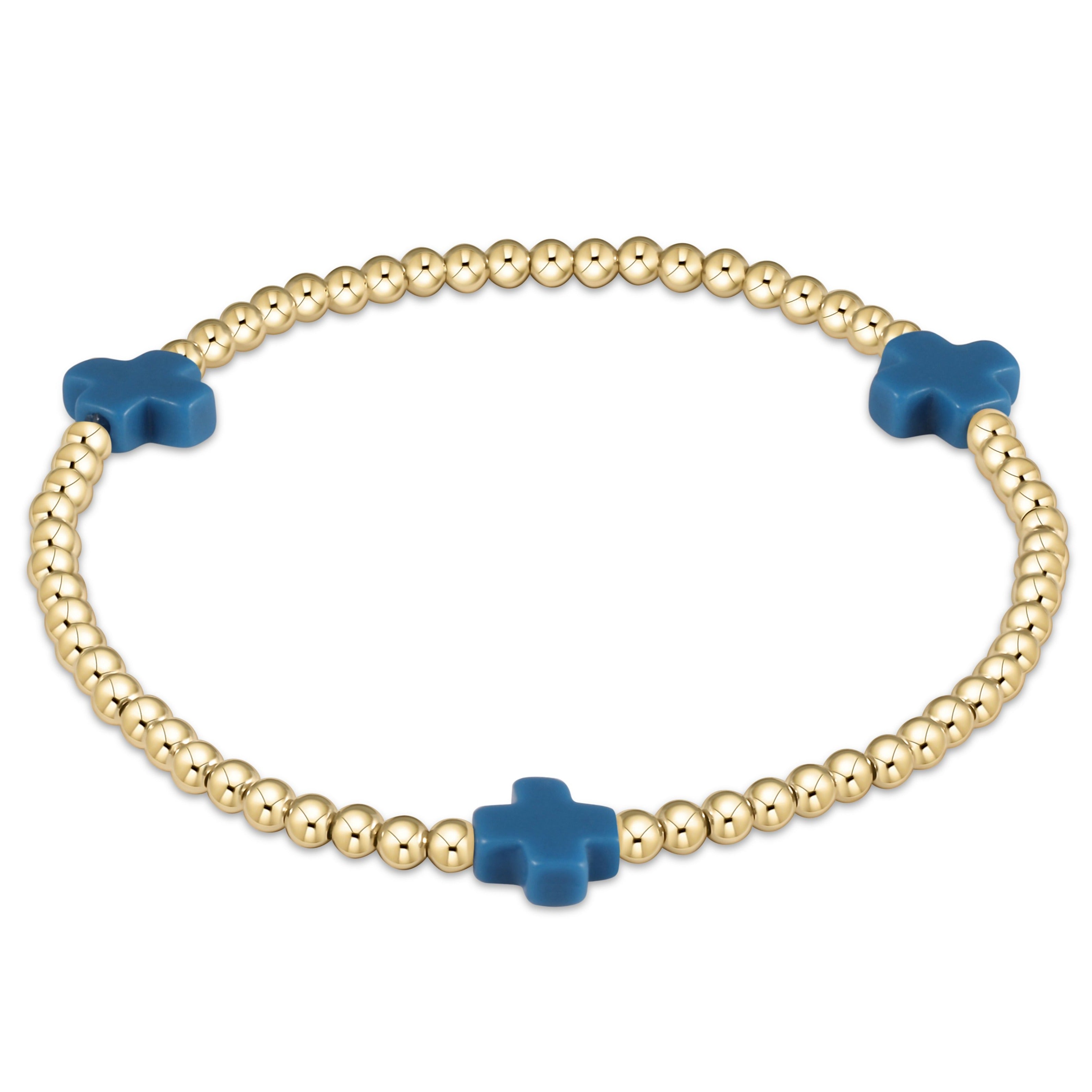 egirl Signature Cross 3mm Gold Bracelet