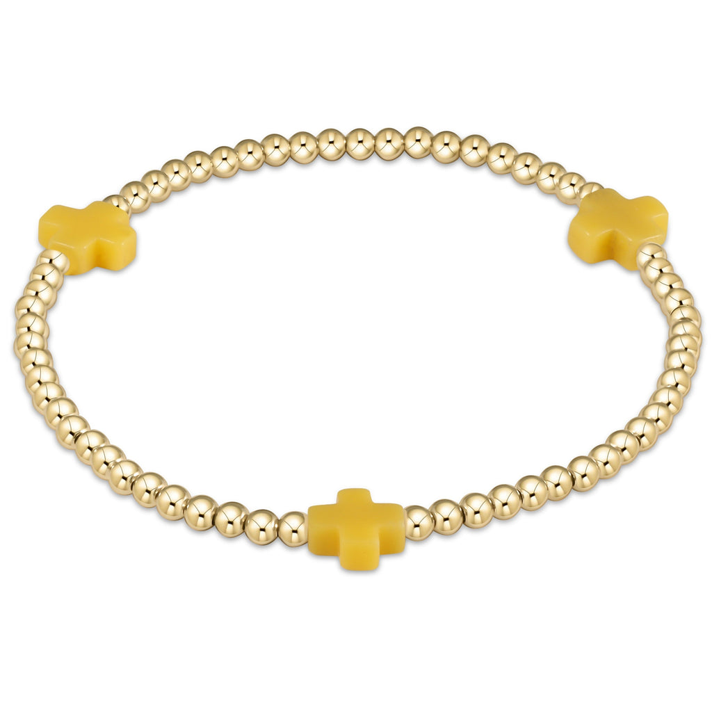 egirl Signature Cross 3mm Gold Bracelet