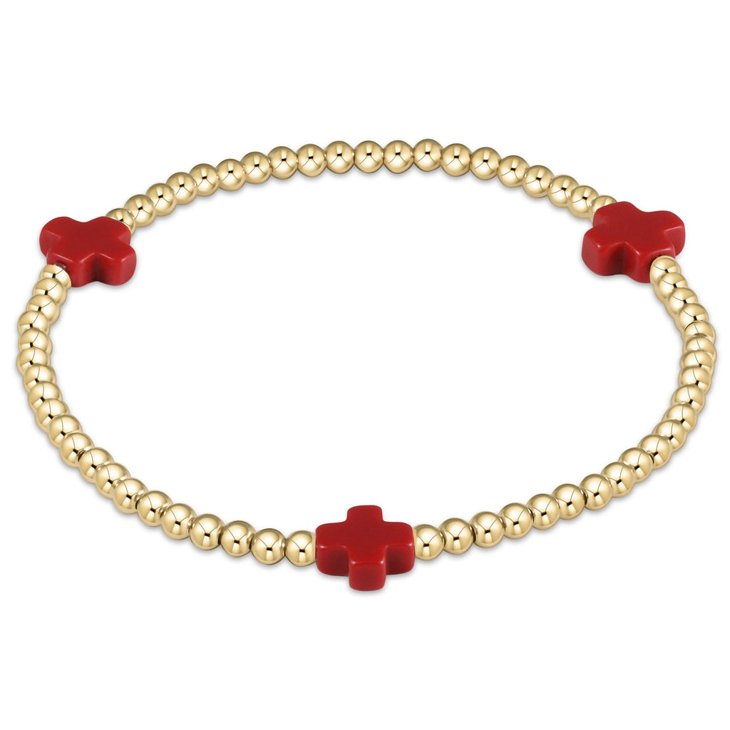 egirl Signature Cross 3mm Gold Bracelet