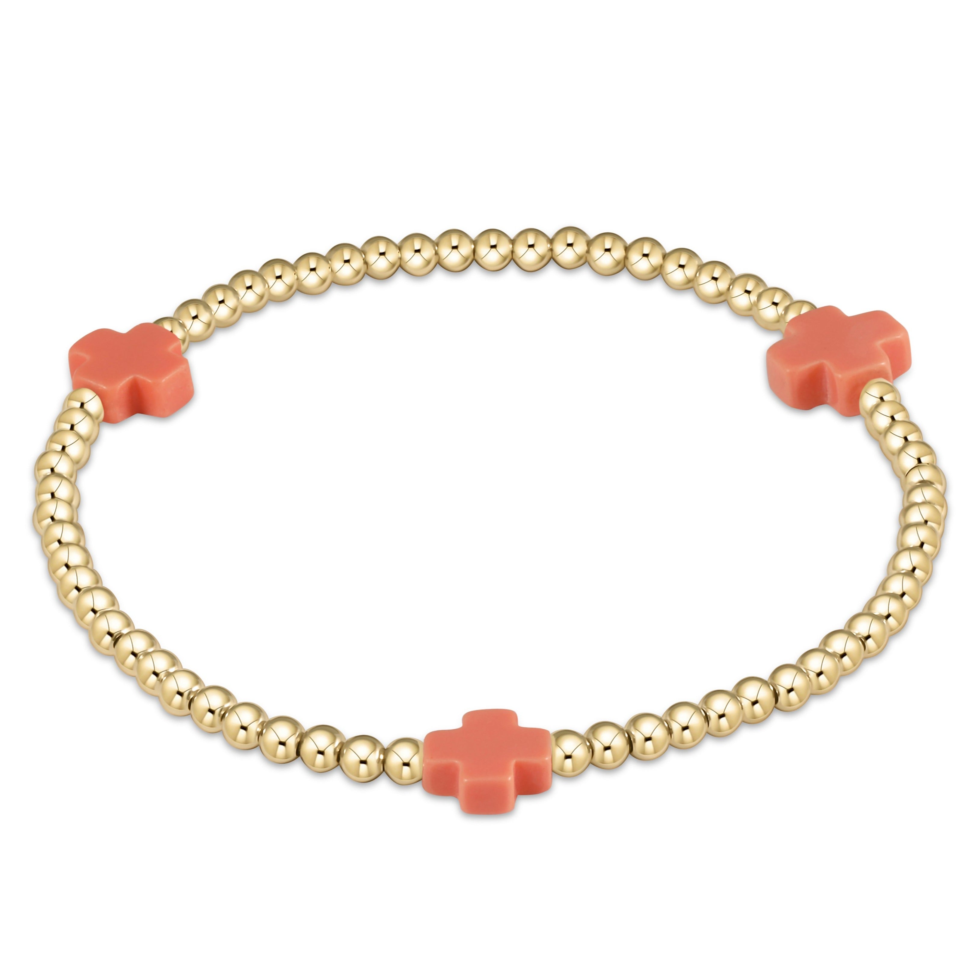 egirl Signature Cross 3mm Gold Bracelet